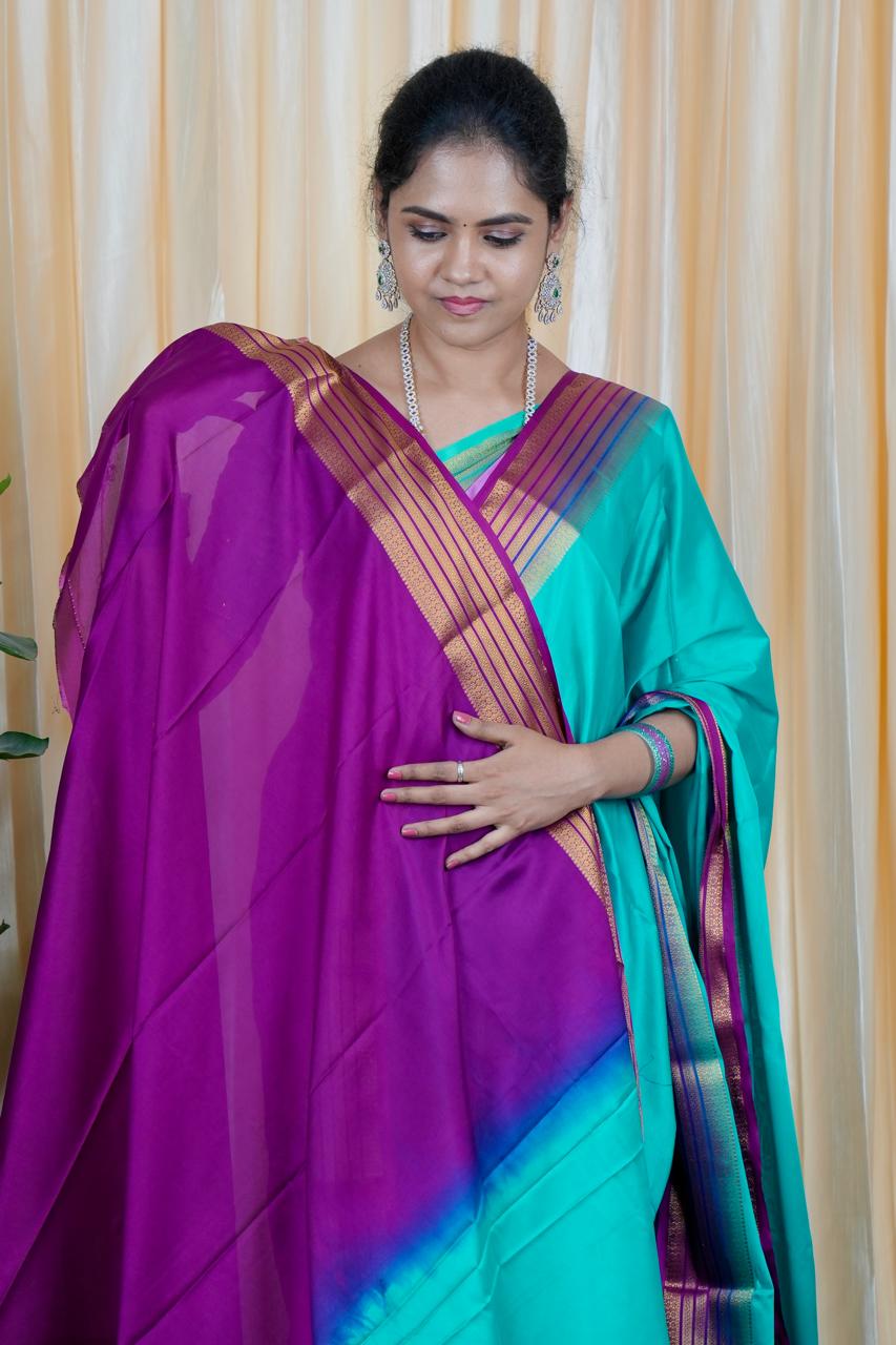 Mysore crepe silk saree🥳