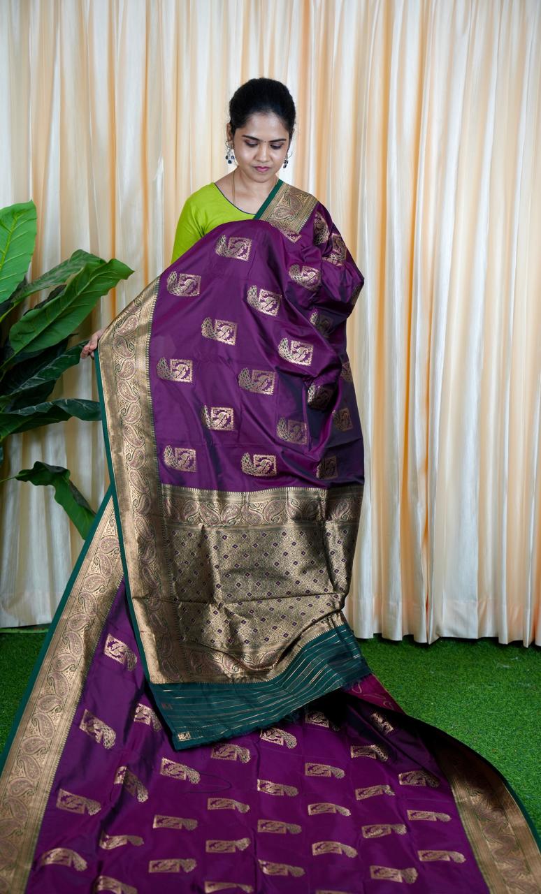 Premium Paithani Semi Silk Sarees 🥳