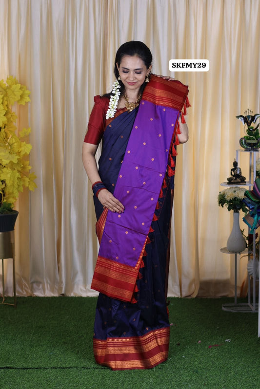 Kanchi semi soft silk saree 😍