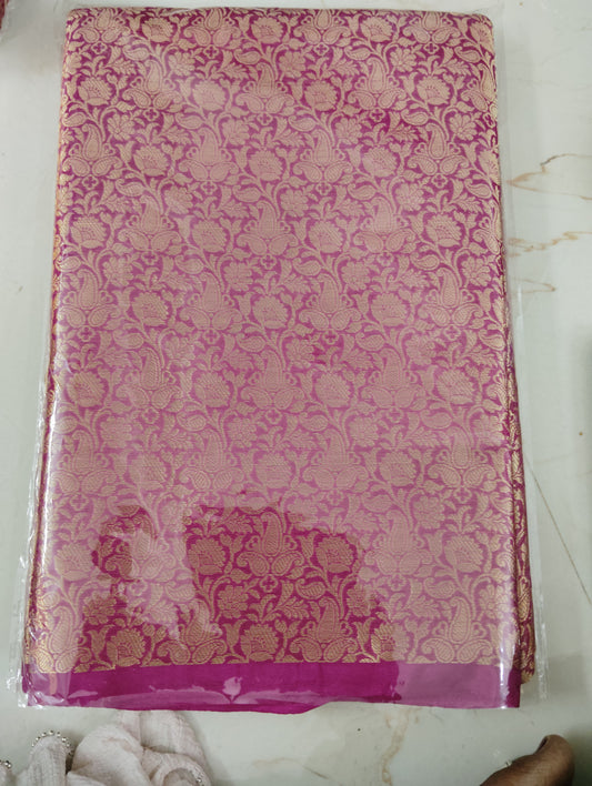 Bridal Tissue Saree Golden zari📷