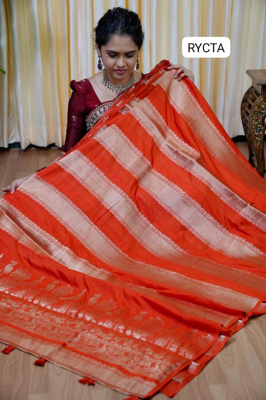 Viscose georgette sarees with bandini design blouse🌈