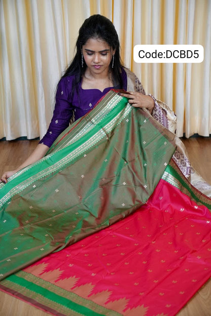 Kanchi semi silk saree 🥰😎📚