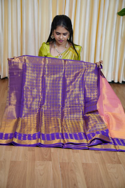 Kanchi semi silk saree 🥳