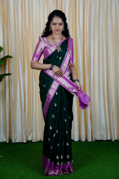 Premium warm silk saree🍏🥳