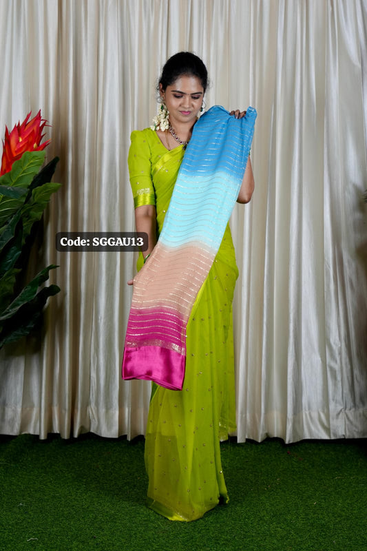 Colourful viscose Georgette 🥰