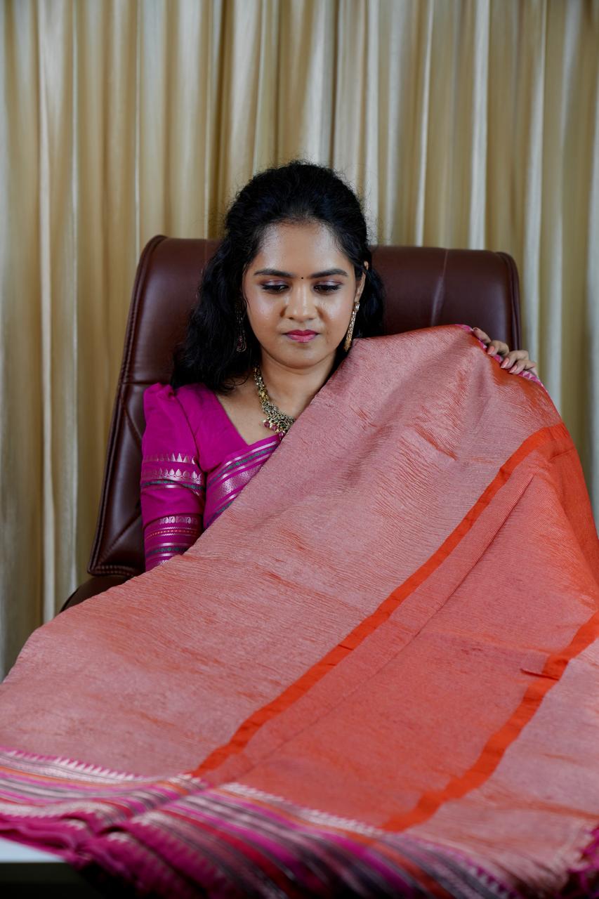 Aadi offer 🌹crushed tissue saree🥰