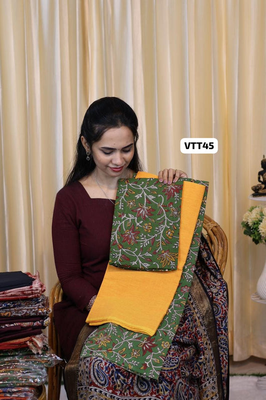 Kalamkari 3pie set unstitched 😍😎