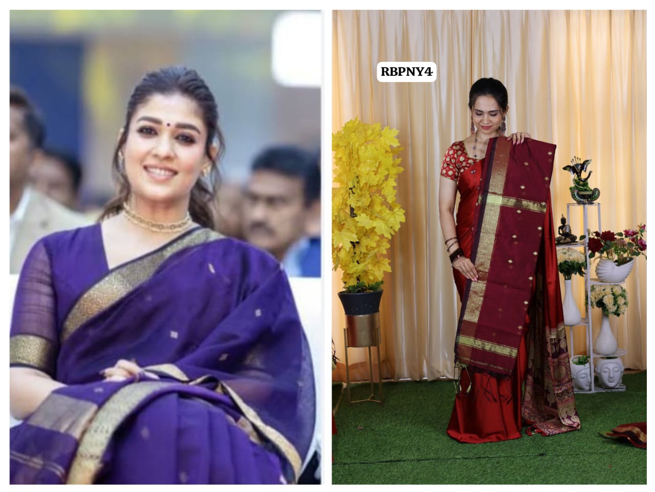 Nayanthara inspired.cotton zari weaving saree🥳