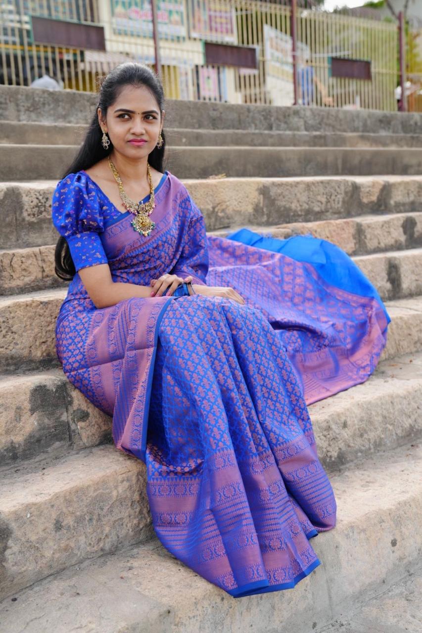 Banarasi silk saree.