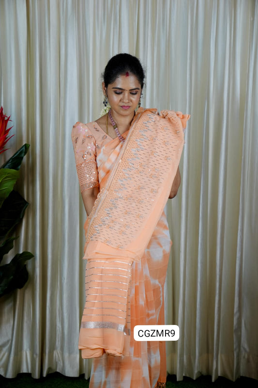 Georgette saree❌