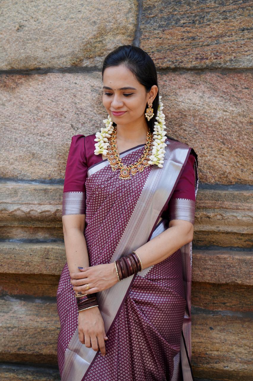 Bridal Semi Silk Saree🥳