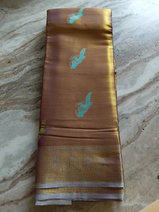 Bridal Kanchipuram inspired saree📷