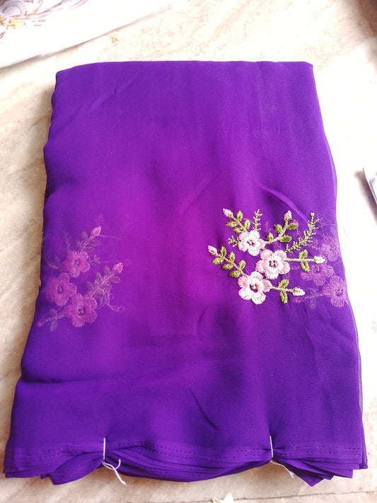 Embroidery saree📷