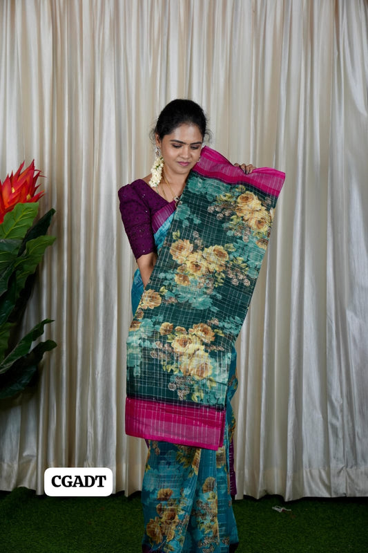 Cotton saree 🥰🥳