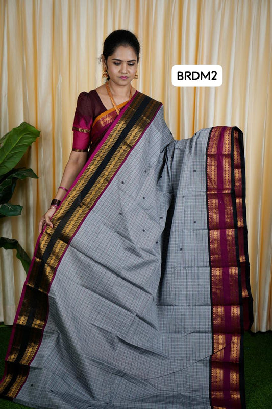 Kanchi cotton korvai buttas 5.5 Mtr ❌