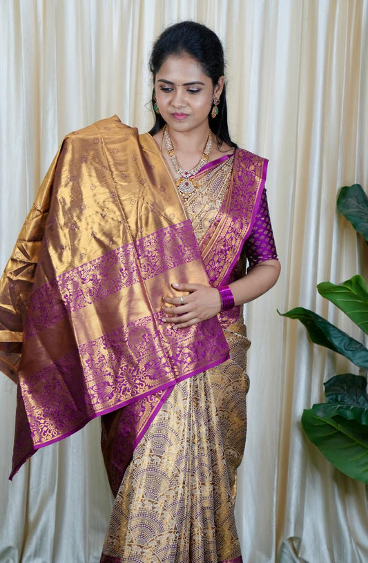 Kanchi Inspired Semi Silk 🥳