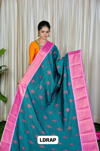 Premium kanchi semi silk saree🥰 🥳