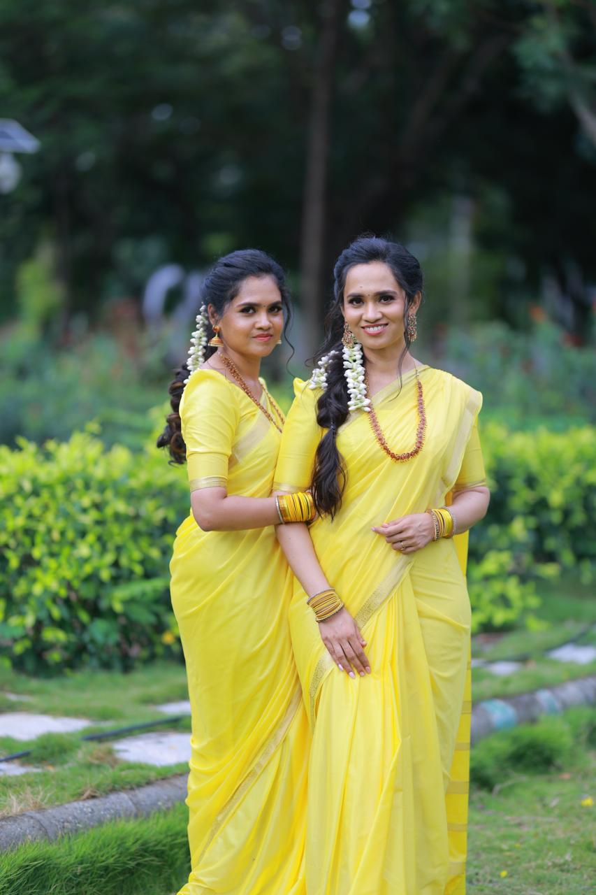 Mysore crepe silk with golden zari 🥳