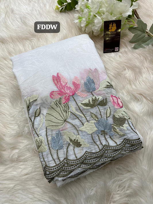 Soft Crushed sarees🥳