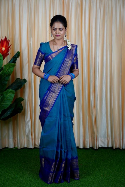 Kanchi cotton saree🍄✅
