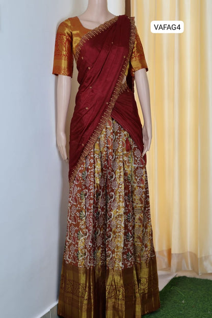 Kanchi semi silk Lehanga❌