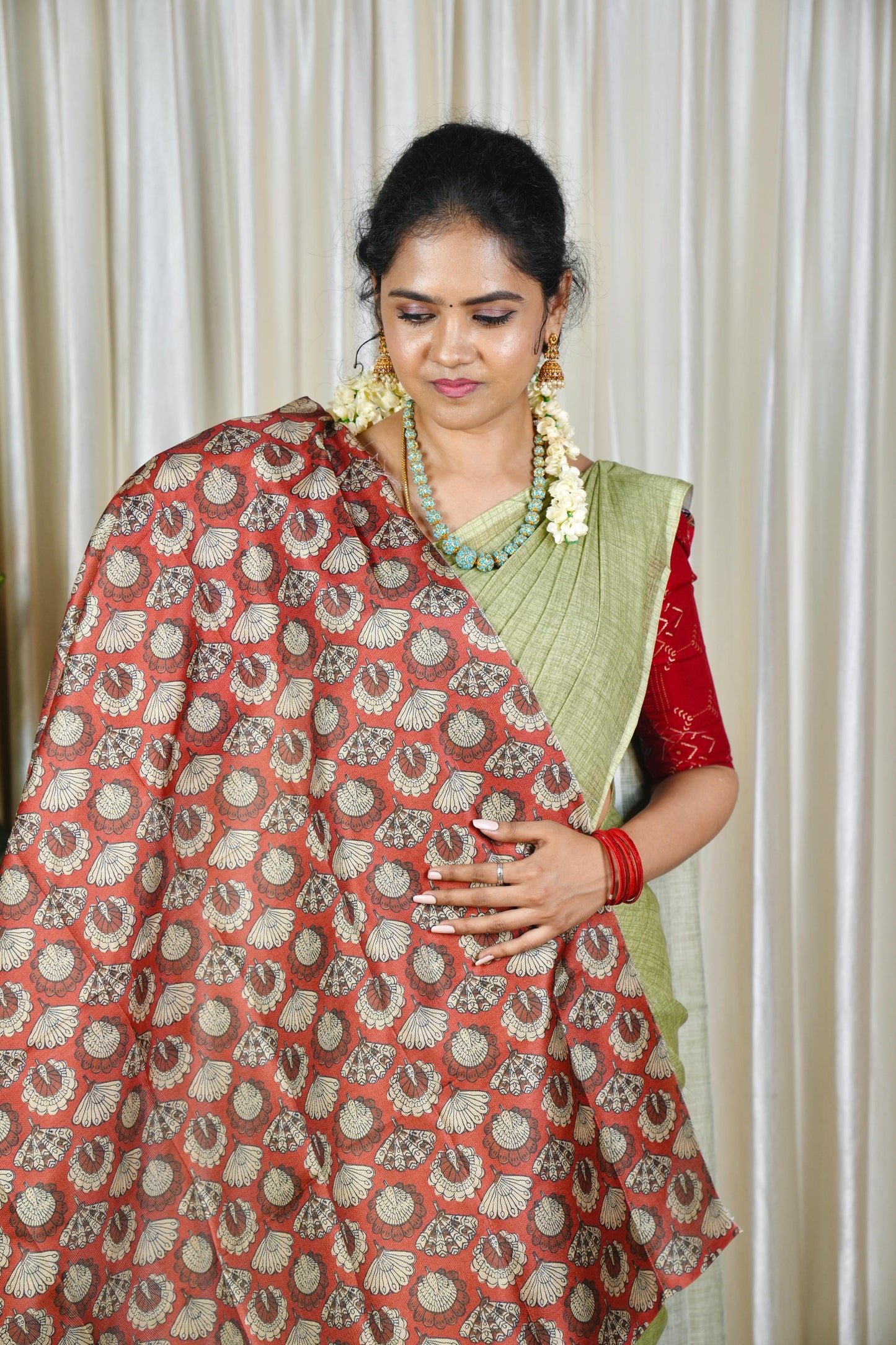 Kadhi Cotton with Kalamkari ❌