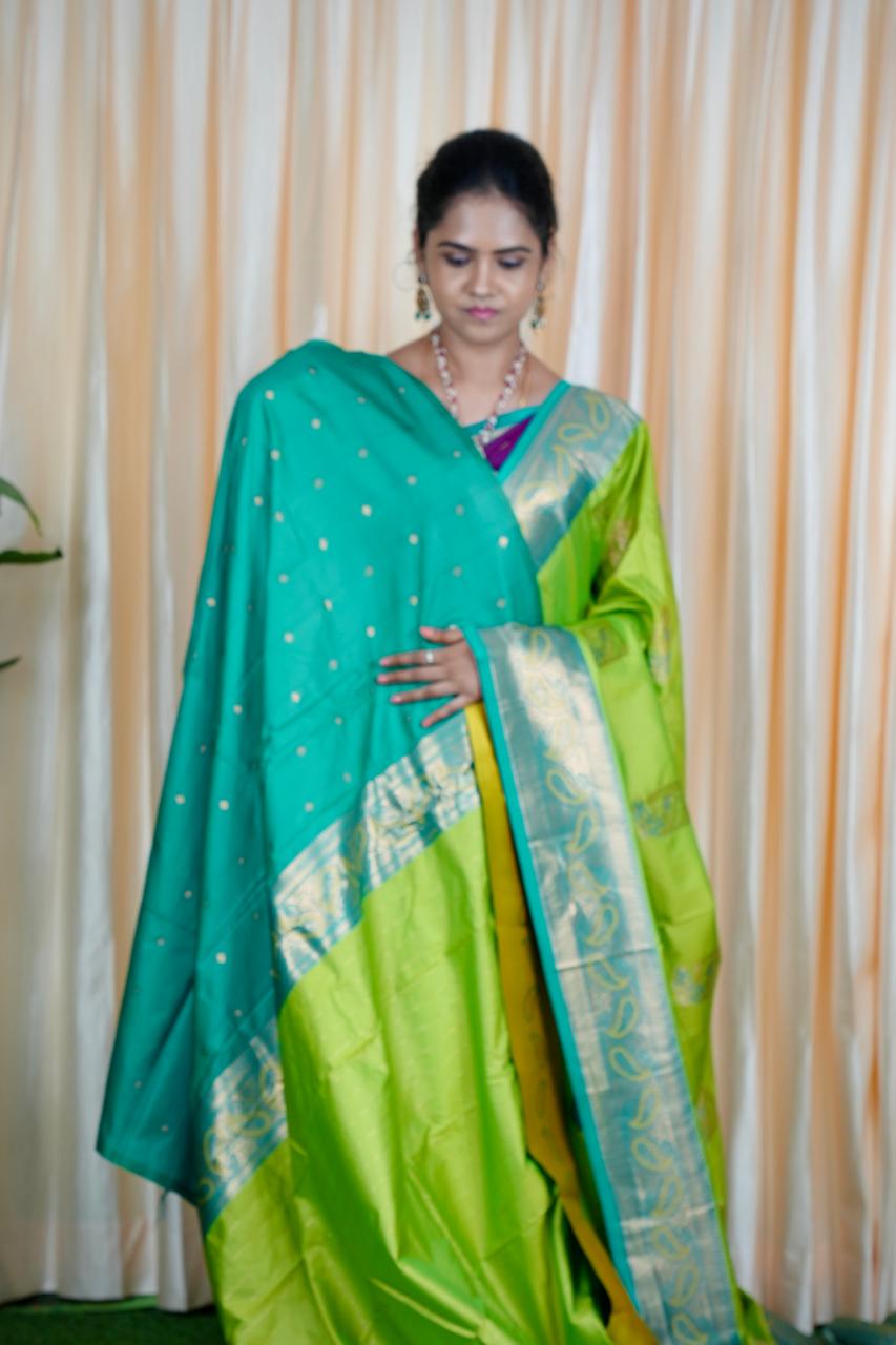Premium Paithani Semi Silk Sarees 🥳