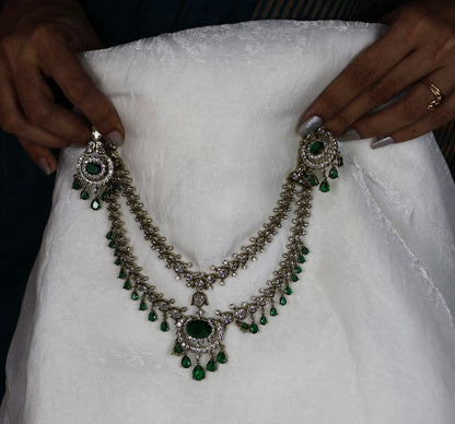 Thrisha inspired Stone jwellery with back chain 🥳