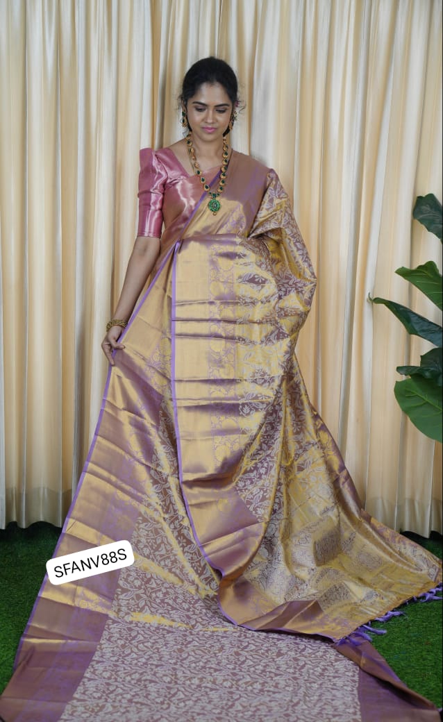 Kanchi semi silk bridal saree ❌