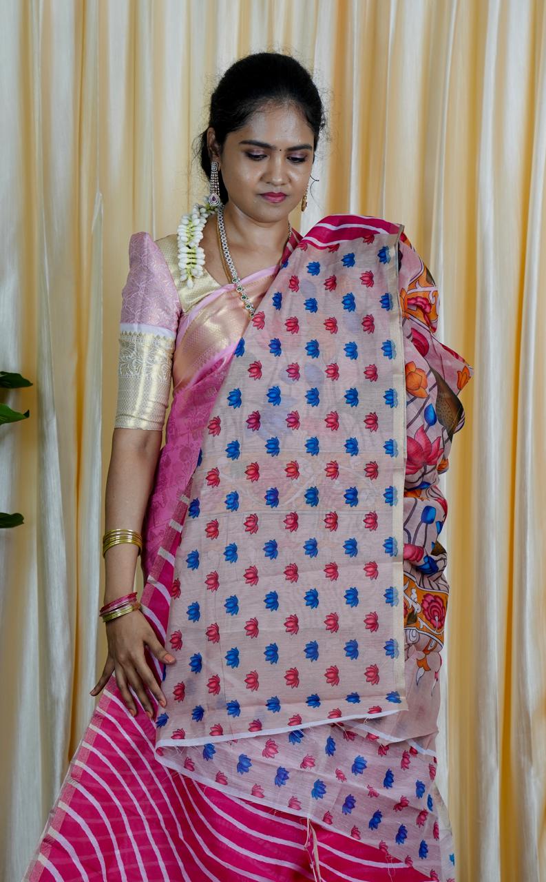 Kalamkari chanderi saree🥰🥳