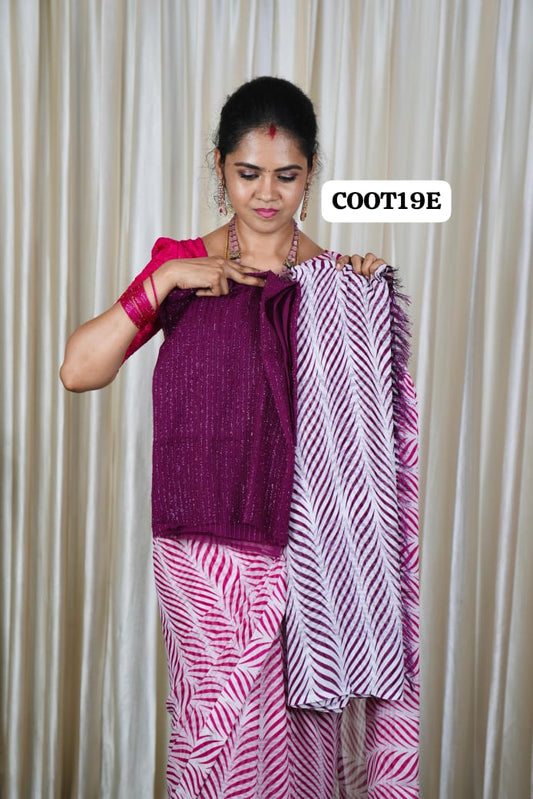 Designer saree with designer blouse❌