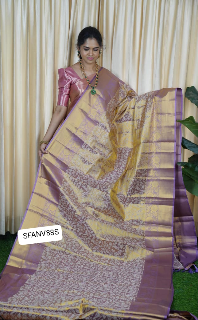 Kanchi semi silk bridal saree ❌