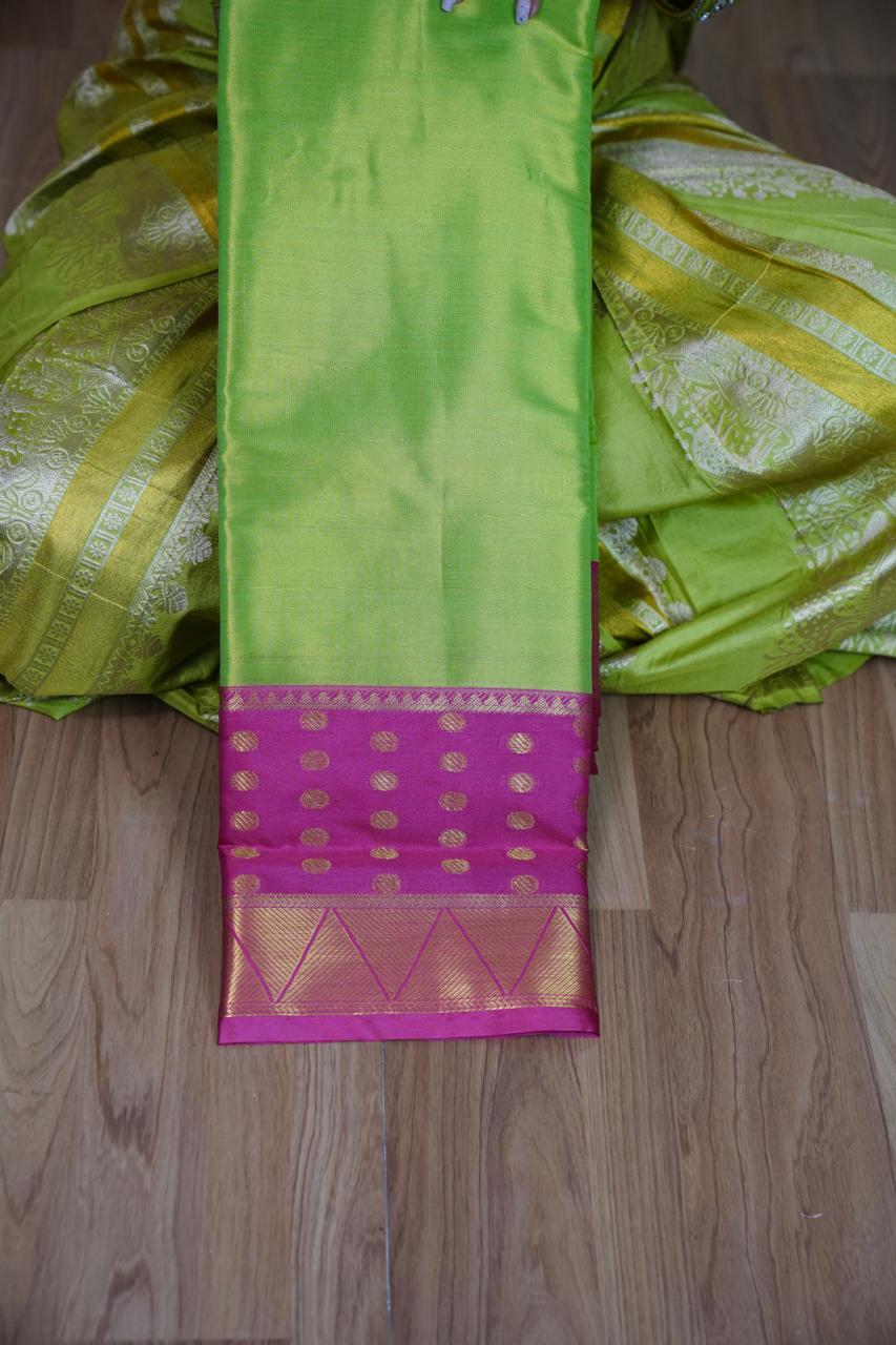 Kanchi semi silk saree 🥳