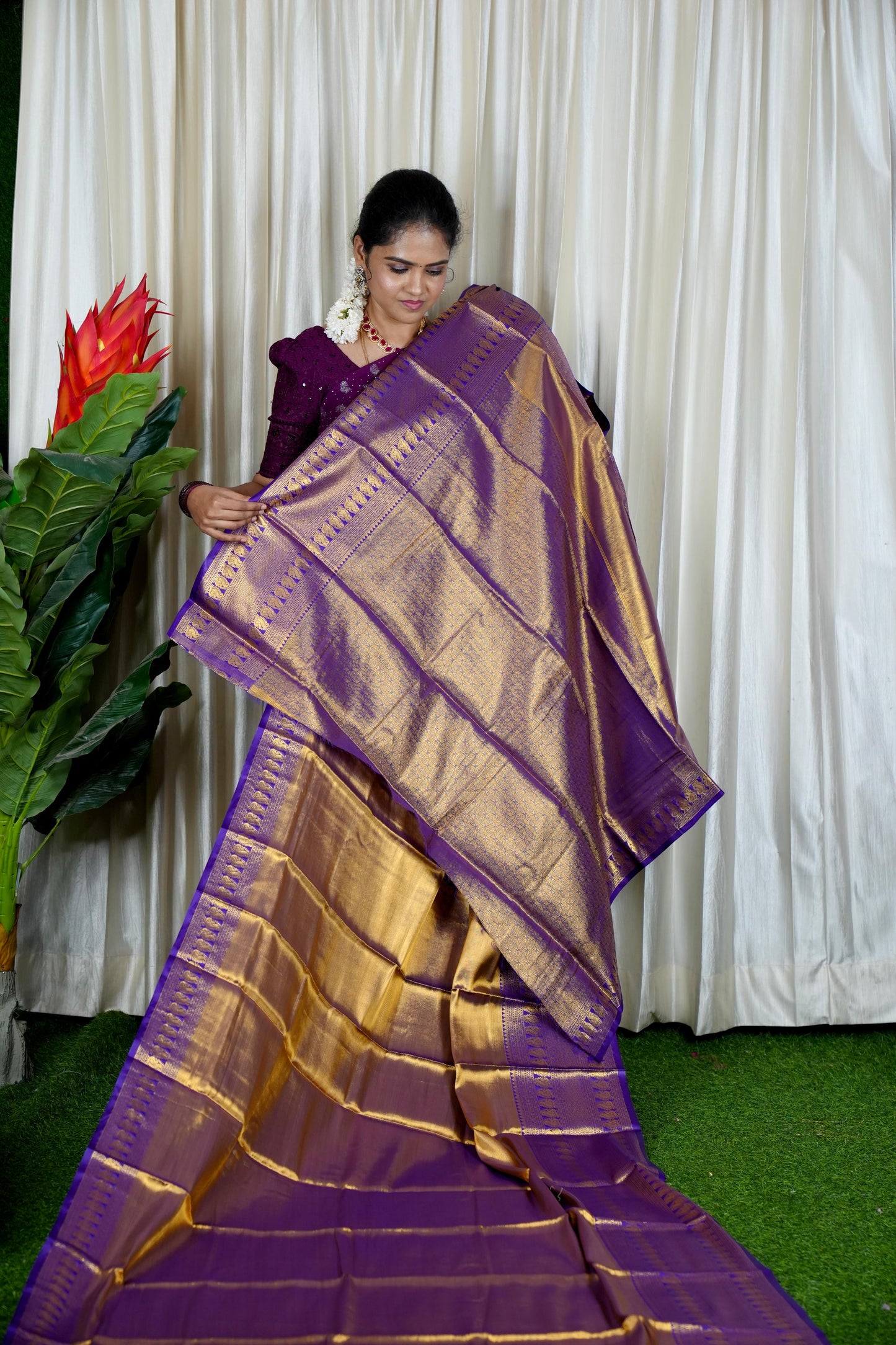 Kanchipuram semi silk saree🥳