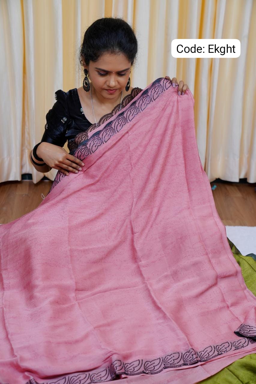 Fendy chiffon saree🥰😎🥳
