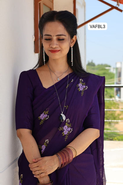 Soft kota cotton saree  with  runing blouse❌