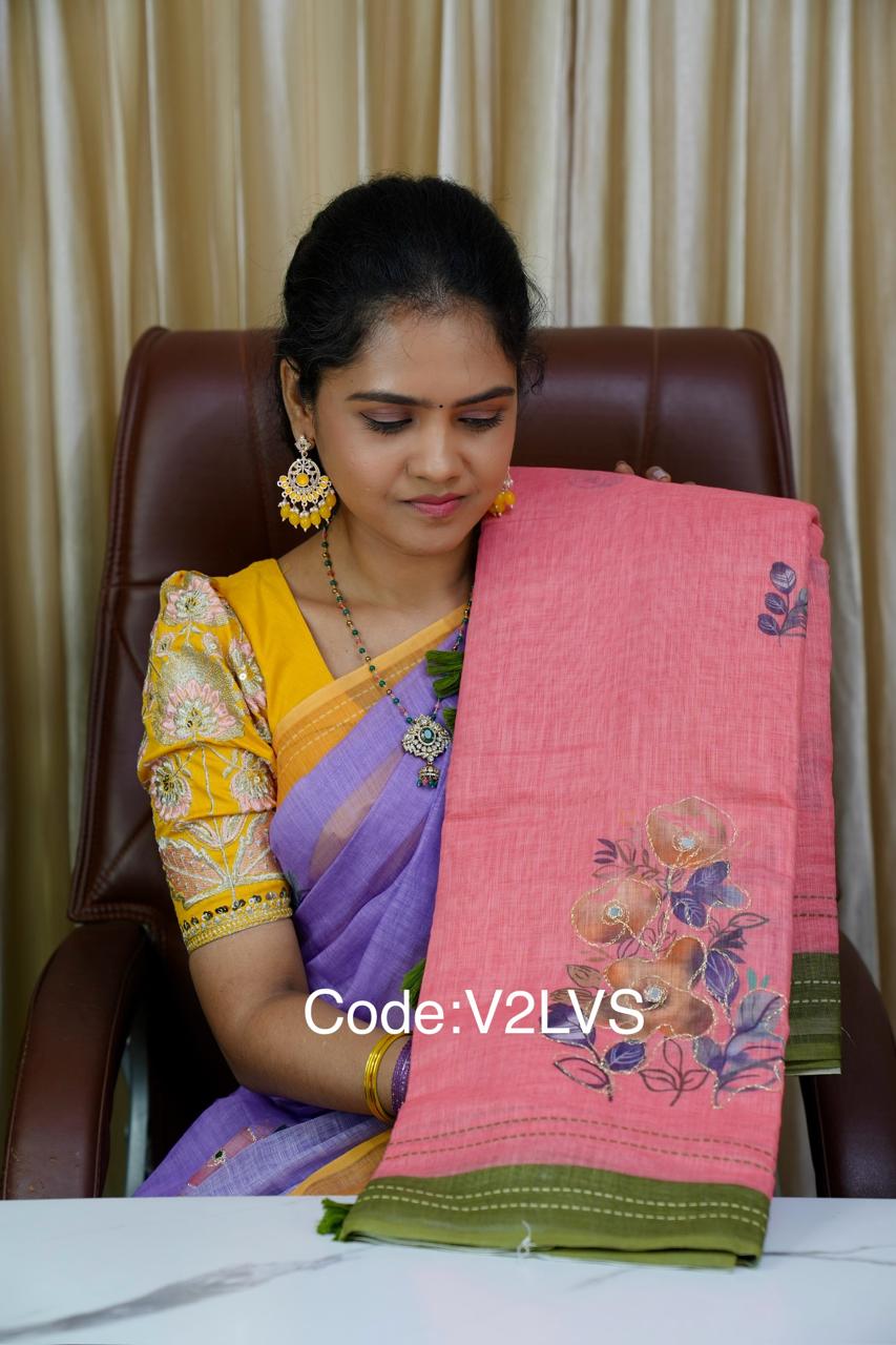 Lenin cotton saree 🥰😎