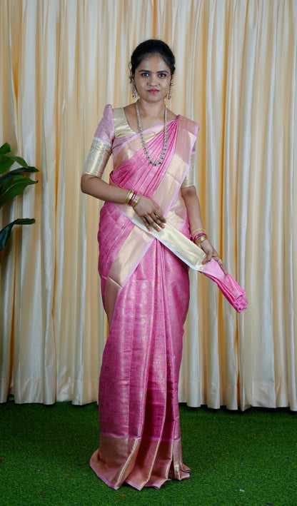 Premium soft katan sarees🥳✅Pink 2