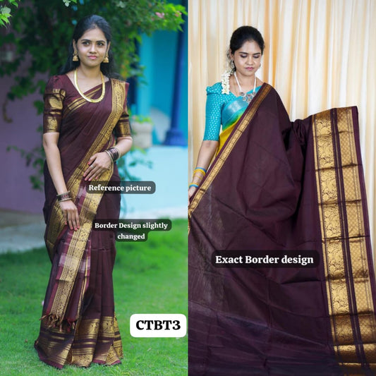 Kanchi cotton saree 🥰😎 (slight design change)prebook 25 days