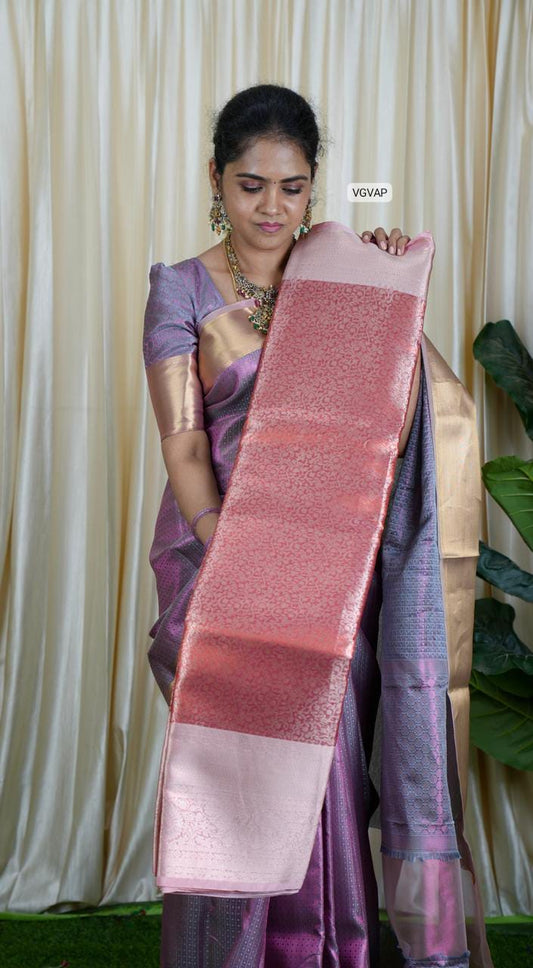 Premium Bridal Katan Tissue Saree🥳