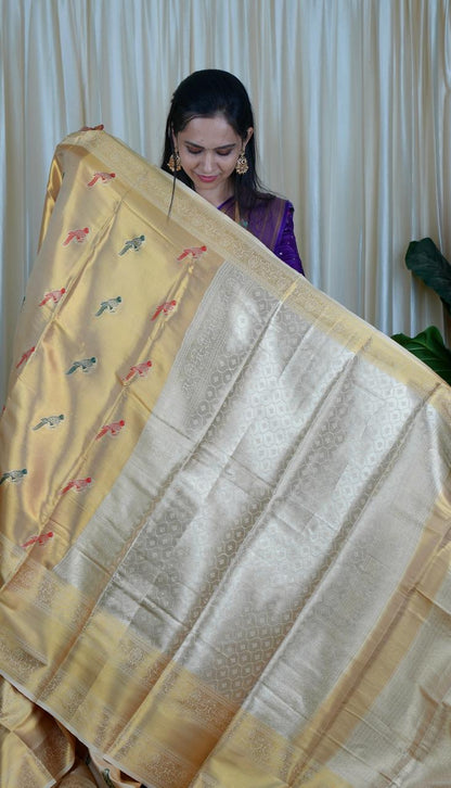 Bridal Kanchipuram Inspired Saree❌ not available