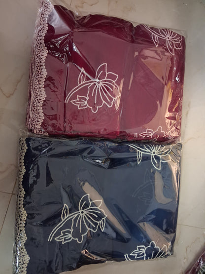 Satin chiffon saree🧠