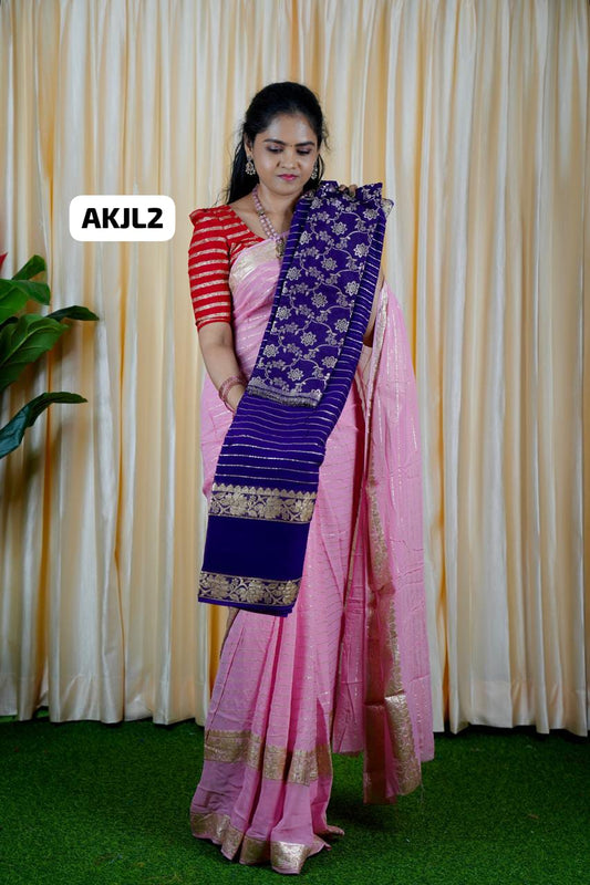 Viscose georgette sarees🥳