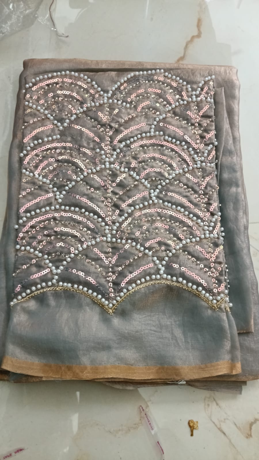 Space silk with work blouse 🥰