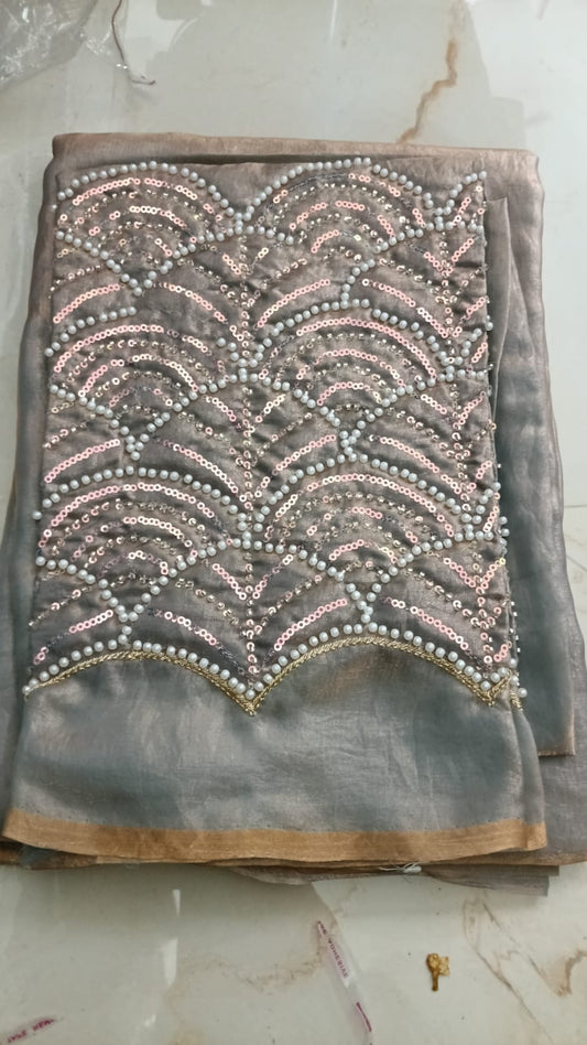 Space silk with work blouse 🥰