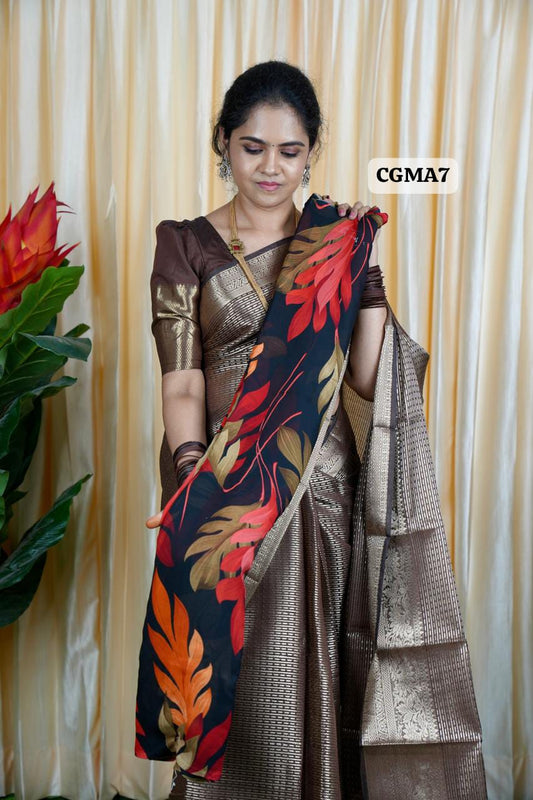 Daily Wear Chiffon Saree❌