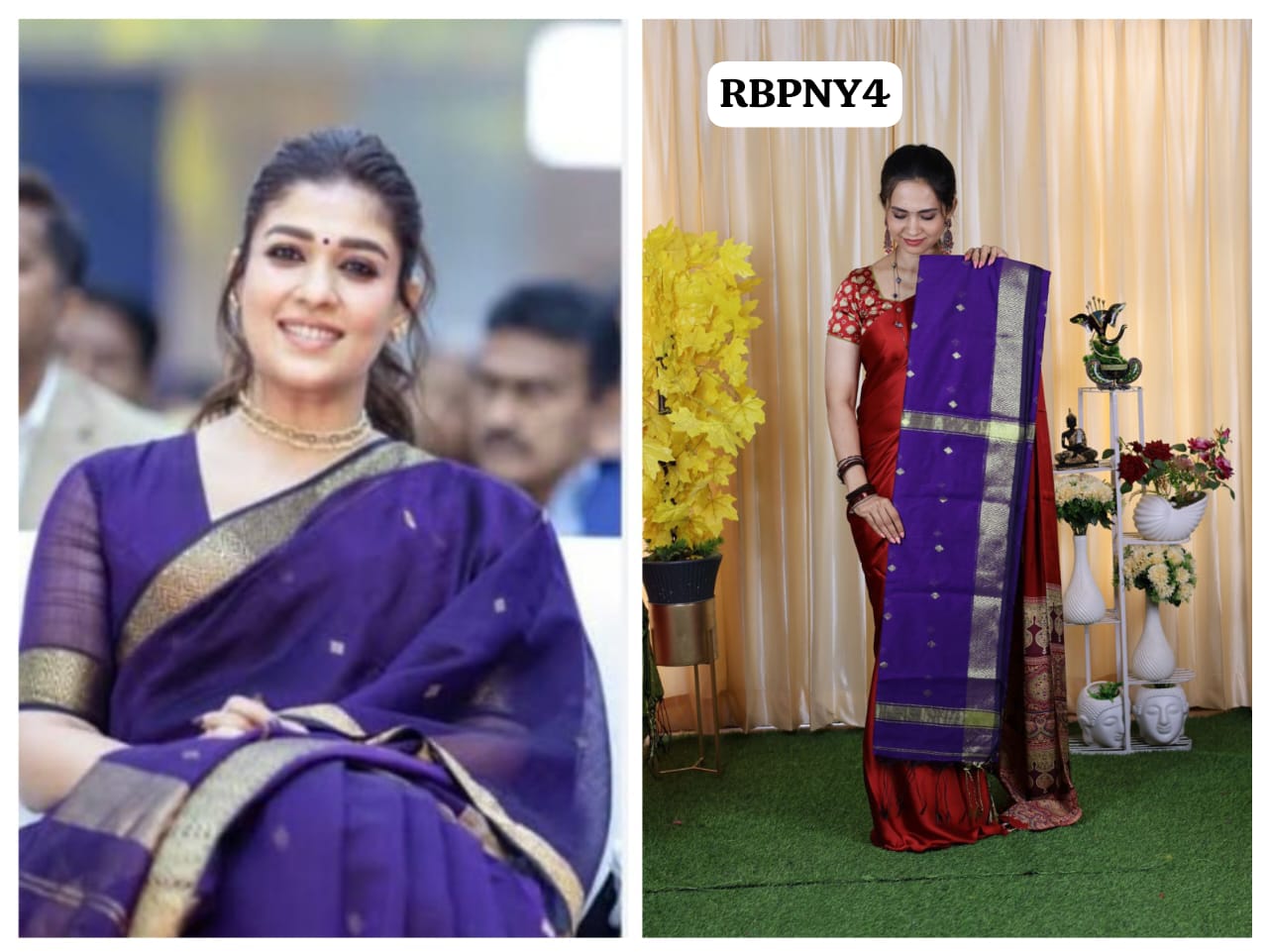 Nayanthara inspired.cotton zari weaving saree🥳