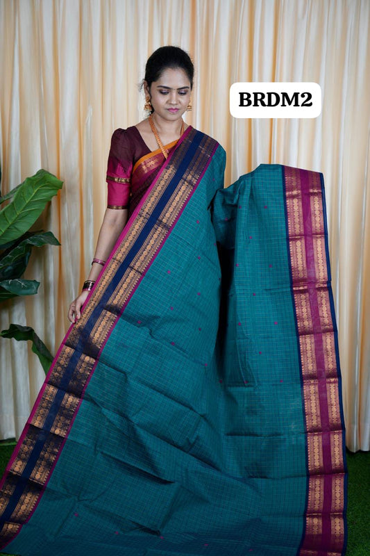 Kanchi cotton korvai buttas 5.5 Mtr ❌