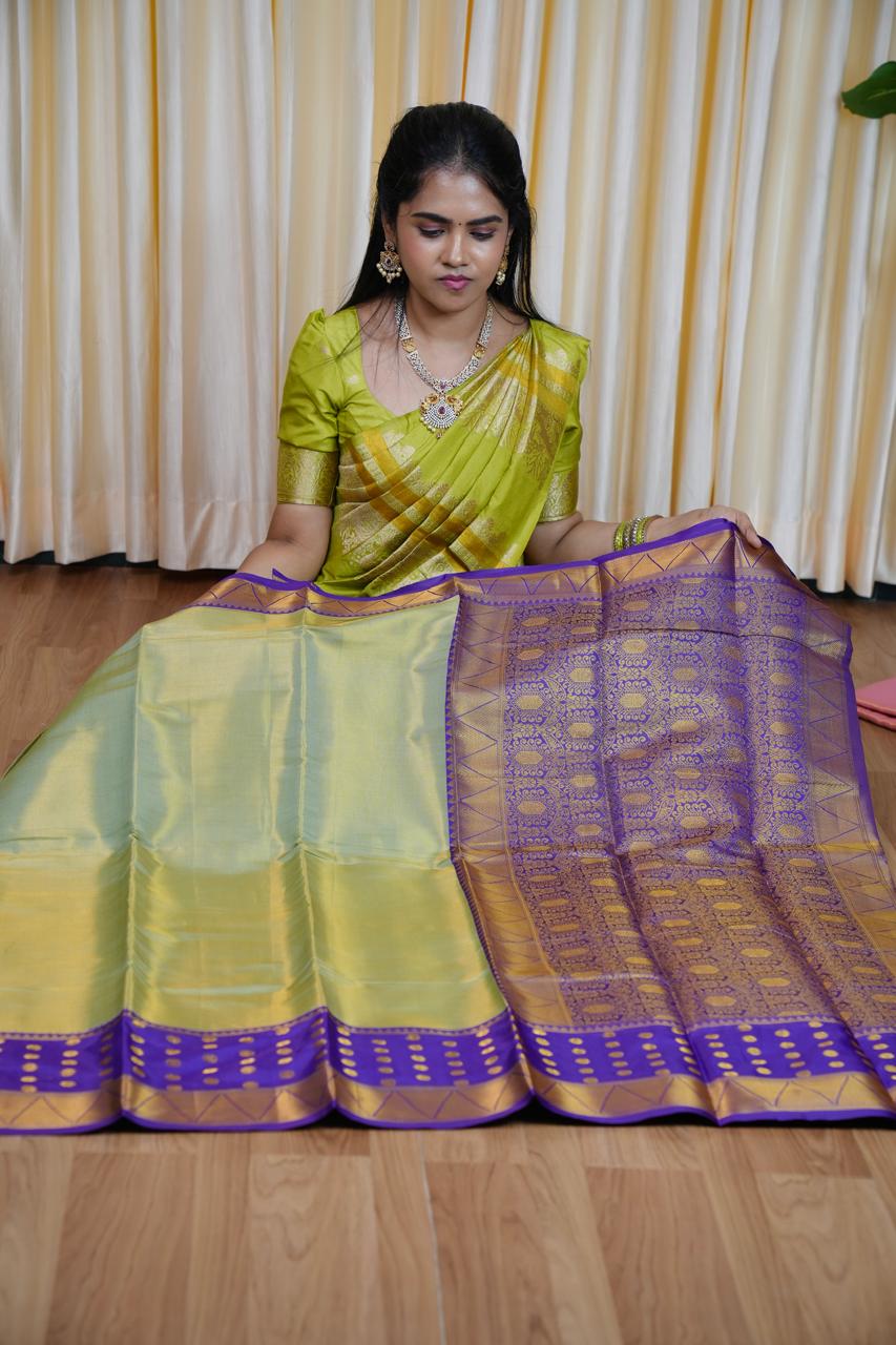 Kanchi semi silk saree 🥳