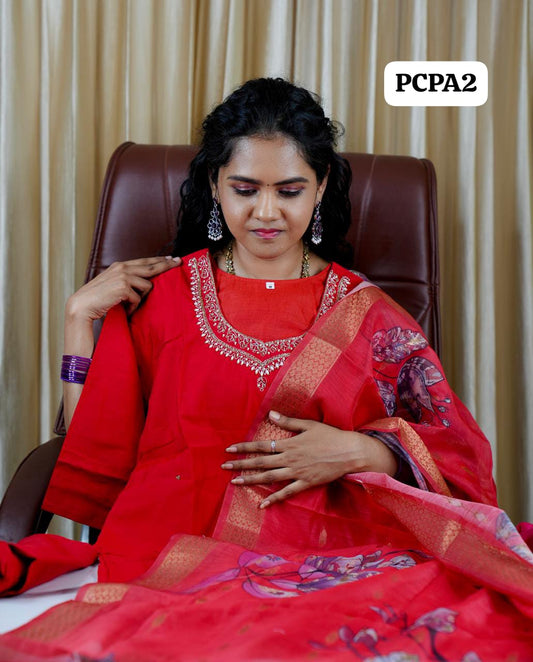 Premium cotton silk salwar set  (stitched) 🥳